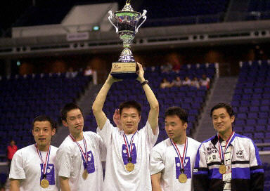 图文-亚洲杯羽毛球赛中国队获得冠军